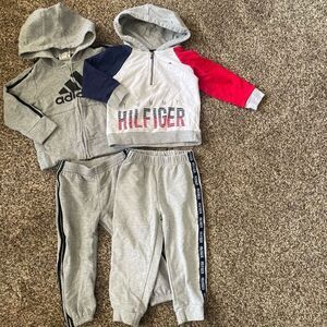 24 month sets adidas and Hilfiger
